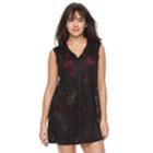 Women's Portocruz Hooded Crochet Cover-up, Size: Medium, Oxford