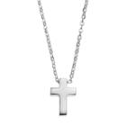 Love This Life Cross Pendant Necklace, Women's, Grey