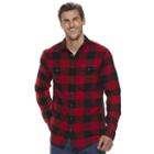Big & Tall Sonoma Goods For Life&trade; Supersoft Stretch Flannel Shirt, Men's, Size: 2xb, Dark Red