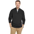 Big & Tall Van Heusen Regular-fit Textured Quarter-zip Pullover Sweater, Men's, Size: 4xb, Grey (charcoal)