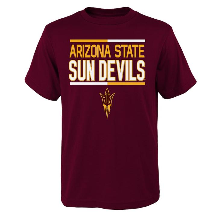Boys 4-18 Arizona State Sun Devils Density Tee, Size: 8-10, Drk Orange