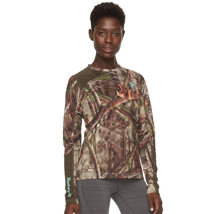 Women's Huntworth Lightweight Base Layer Tee, Size: Small, Green