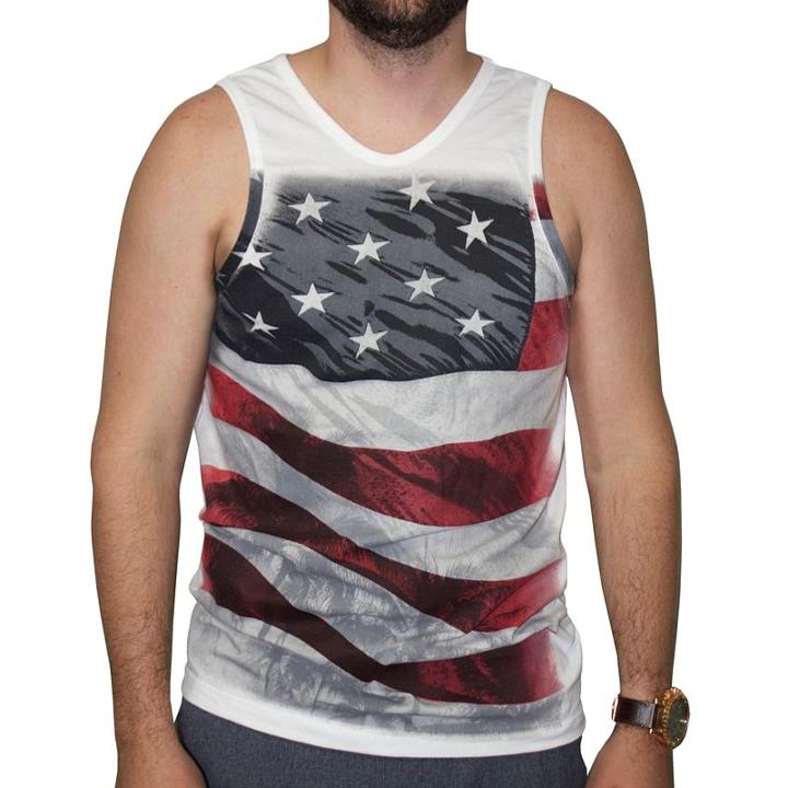 Men's Apt. 9 Graphic Tank, Size: Small, White