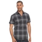 Men's Apt. 9&reg; Slim-fit Stretch Button-down Shirt, Size: Xl Slim, Black