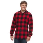 Big & Tall Sonoma Goods For Life&trade; Modern-fit Supersoft Flannel Button-down Shirt, Men's, Size: 2xb, Dark Red
