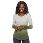 Petite Sonoma Goods For Life&trade; Essential Crewneck Tee, Women's, Size: M Petite, Med Green