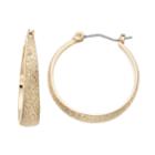 Napier Glittery Hoop Earrings, Women's, Gold