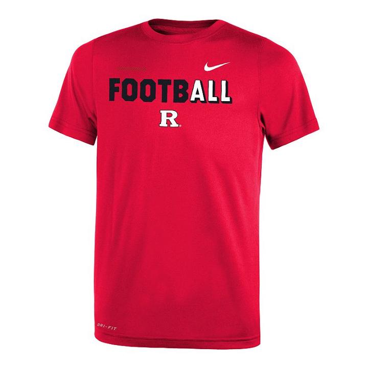 Boys 8-20 Nike Rutgers Scarlet Knights Legend Football Tee, Size: M 10-12, Red
