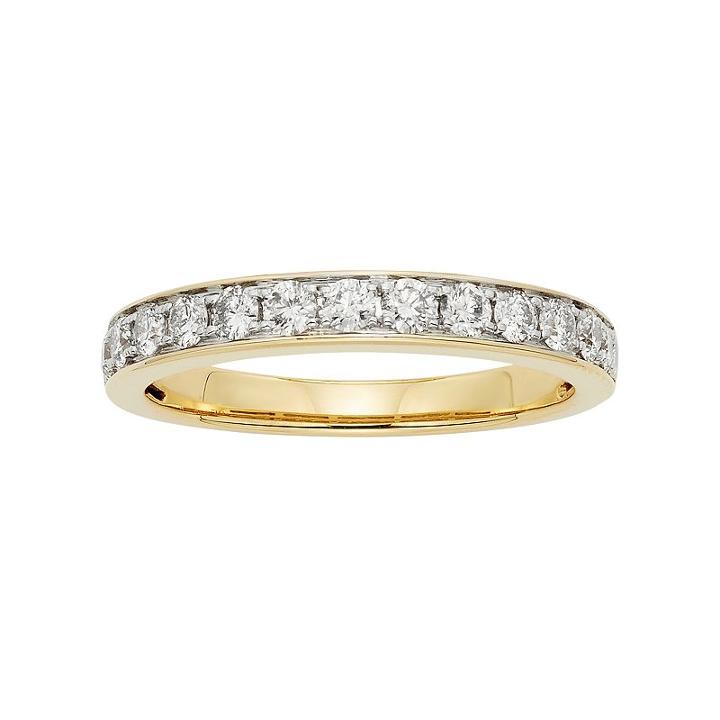1/2 Carat T.w. Igl Certified Diamond 14k Gold Wedding Ring, Women's, Size: 7, White