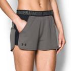 Women's Under Armour Play Up Pocket Shorts, Size: Xl, Grey