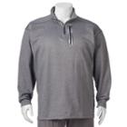 Big & Tall Russell Colorblock Quarter-zip Pullover, Men's, Size: 4xlt, Med Grey