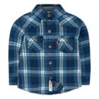 Boys 4-7 Levi's&reg; Barstow Western Plaid Button Down Shirt, Size: 7, Blue Other