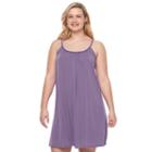 Juniors' Plus Size Mudd&reg; Braided Trim Swing Dress, Girl's, Size: 2xl, Med Purple