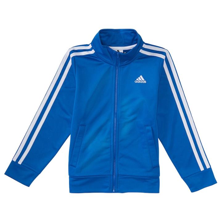 Boys 4-7x Adidas Iconic Tricot Jacket, Size: 7x, Brt Blue