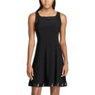 Women's Chaps Sequined Jersey Dress, Size: Large, Black