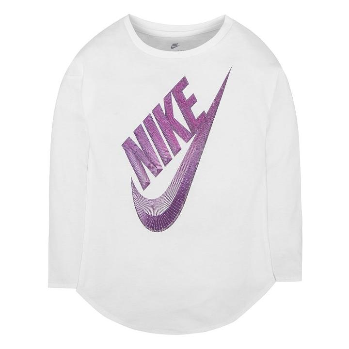 Girls 4-6x Nike 3d Futura Modern Tee, Size: 6x, White