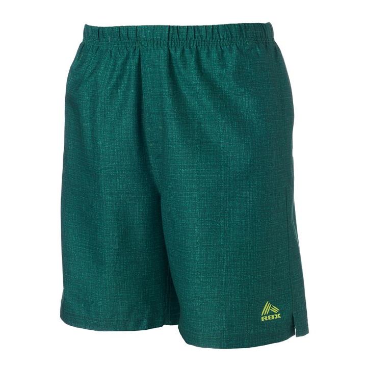 Men's Rbx Gym 'n Swim Heathered Swim Trunks, Size: Large, Green
