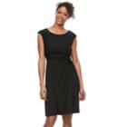 Women's Dana Buchman Twist-front Dress, Size: Xs, Black