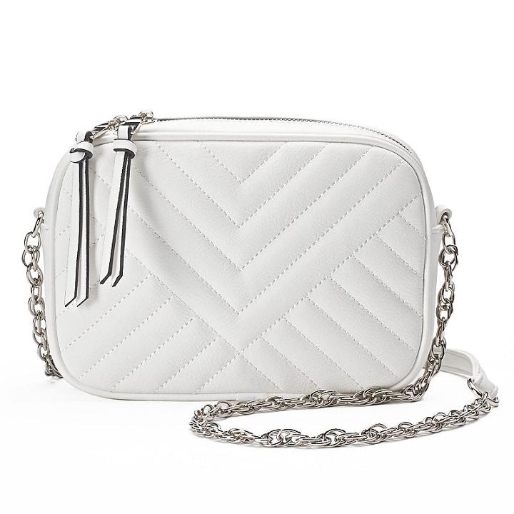 Madden Nyc Lane Quilted Crossbody Bag, Women's, White