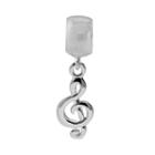 Individuality Beads Sterling Silver Treble Clef Charm, Women's, Grey