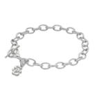 Dayna U Usc Trojans Sterling Silver Toggle Bracelet, Women's, Size: 7.5, Grey