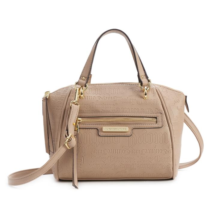Juicy Couture Wordplay Satchel, Women's, Med Brown