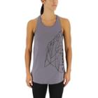 Women's Adidas Outdoor Rock Racerback Workout Tank, Size: Large, Light Grey