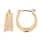 Dana Buchman Concave Nickel Free Hoop Earrings, Women's, Gold