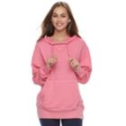 Juniors' So&reg; Oversized Pullover Tunic Hoodie, Teens, Size: Large, Med Pink