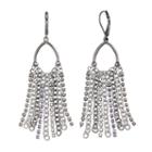 Simply Vera Vera Wang Two Tone Chain Nickel Free Fringe Drop Earrings, Women's, Purple Oth