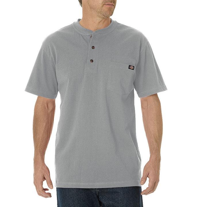 Big & Tall Dickies Heavyweight Henley, Men's, Size: Xl Tall, Grey Other