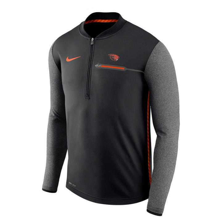Men's Nike Oregon State Beavers Coach Pullover, Size: Large, Black