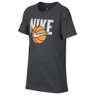 Boys 8-20 Nike Basketball Tee, Size: Small, Grey