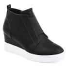 Journee Collection Journee Collection Clara Women's Wedge Sneakers, Size: Medium (10), Black