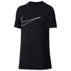 Nike, Boys 8-20 Base Layer Swoosh Tee, Boy's, Size: Xl, Grey (charcoal)