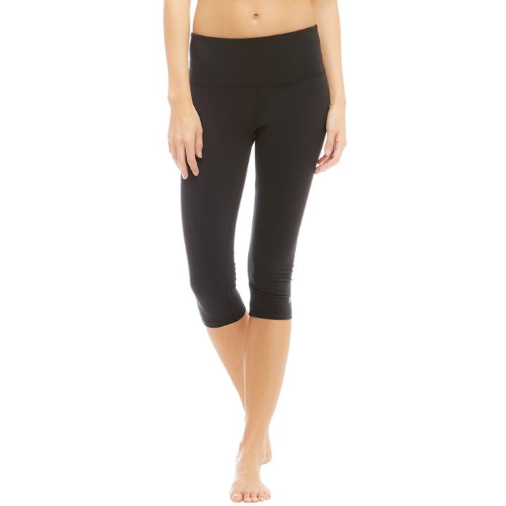 Women's Marika High-waisted Capri Leggings, Size: Xl, Black