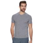 Men's Marc Anthony Slim-fit Shadow-dye Tee, Size: Small, Dark Grey