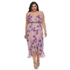 Plus Size Jennifer Lopez Floral Ruffle Wrap Dress, Women's, Size: 1xl, Pink