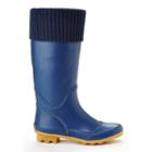 Henry Ferrera Kc Women's Water-resistant Cuff Rain Boots, Size: 10, Blue (navy)
