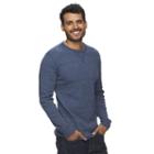 Men's Sonoma Goods For Life&trade; Heathered Thermal Tee, Size: Xl, Dark Blue