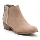 Candie's&reg; Famous Women's Ankle Boots, Size: Medium (8.5), Light Grey