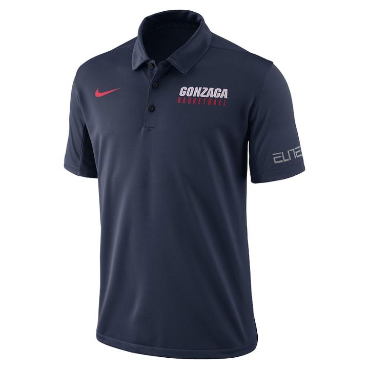Men's Nike Gonzaga Bulldogs Basketball Polo, Size: Small, Med Green