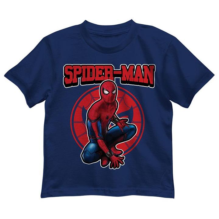 Boys 4-7 Marvel Spider-man Sitting Graphic Tee, Size: 4, Blue (navy)