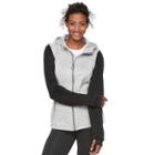 Women's Tek Gear&reg; Fleece Mixed-media Jacket, Size: Large, Med Grey