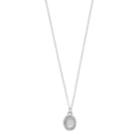 Lc Lauren Conrad Oval Stone Pave Halo Pendant Necklace, Women's, Blue