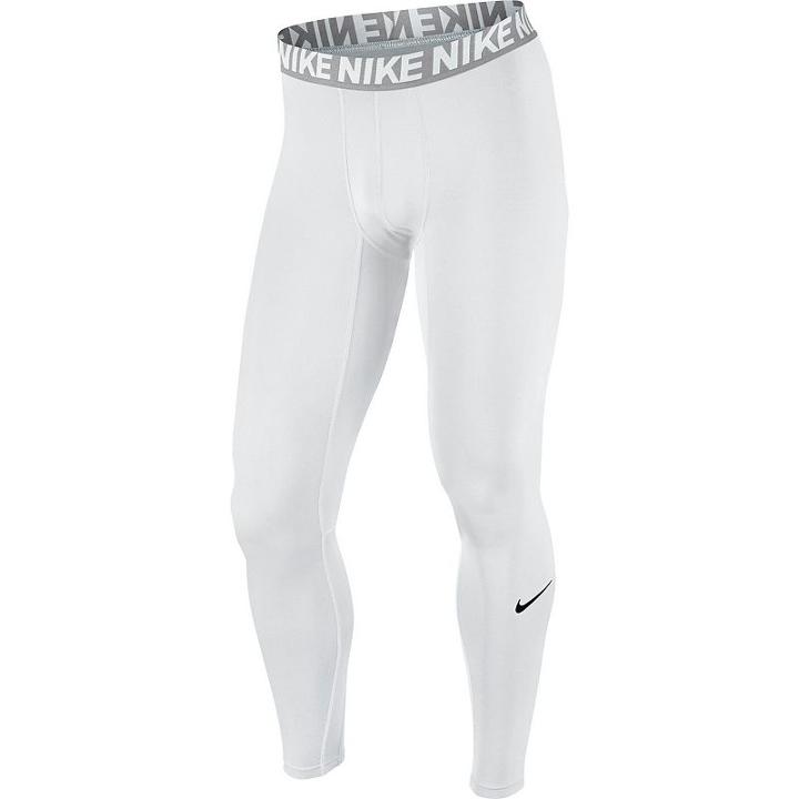 Men's Nike Dri-fit Base Layer Compression Cool Tights, Size: Xl, White
