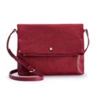 Lc Lauren Conrad Suzy Solid Crossbody Bag, Women's, Dark Pink