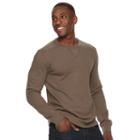 Men's Sonoma Goods For Life&trade; Slim-fit Soft-touch Stretch Thermal Crewneck Tee, Size: Large, Med Brown