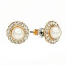 Lc Lauren Conrad Flower Button Stud Earrings, Women's, White