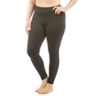 Plus Size Balance Collection Melodie Mesh Panel Workout Leggings, Women's, Size: 2xl, Black